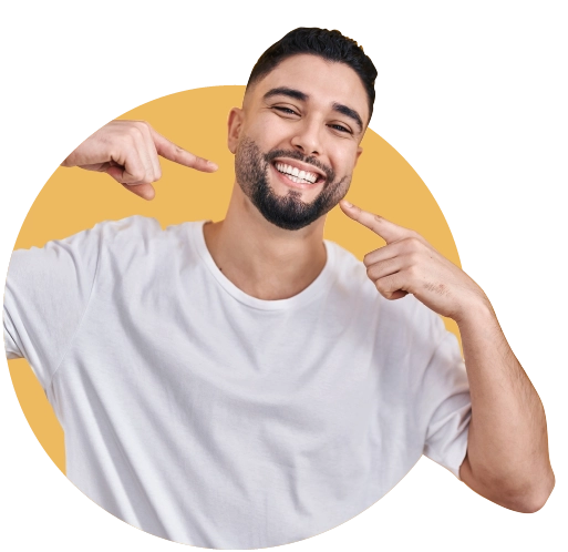 Salama Life Insurance in UAE, Hemayati Plus Family Plans, Instant term assurance with no claim bonus, image of middle east man smiling
