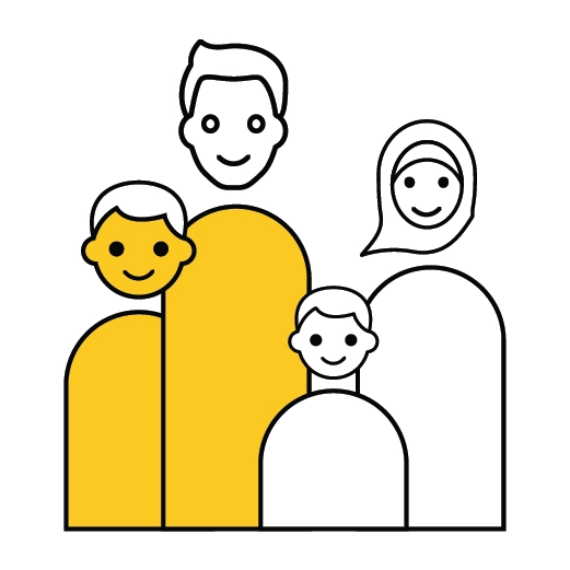 Salama family life insurance in uae, Salama Home Page, Family Takaful insurance icon of Family